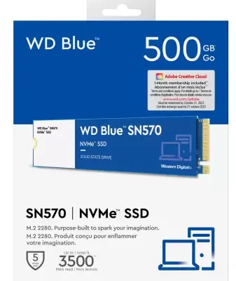 WD Blue SN570 500GB NVMe SSD | GEN3 M.2 SSD